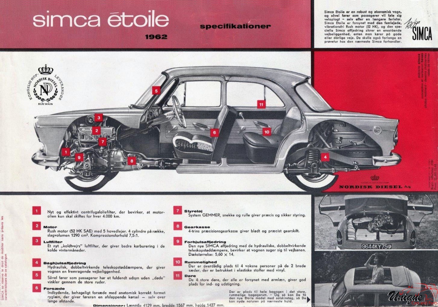 1962 Simca Etoile (Germany) Brochure Page 1
